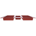 Wide Rectangle Cake: stampo Rettangolo in silicone per 7 forme rettangolari da 8,7 cm SF110 di Silikomart