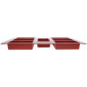 Wide Rectangle Cake: stampo Rettangolo in silicone per 7 forme rettangolari da 8,7 cm SF110 di Silikomart Wide Rectangle Cake: stampo Rettangolo in silicone per 7 forme rettangolari da 8,7 cm SF110 di Silikomart