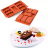 Wide Rectangle Cake: stampo Rettangolo in silicone per 7 forme rettangolari da 8,7 cm SF110 di Silikomart