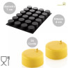 Stampo Sessantaquaranta Cylinders o Medi Cilindri diametro 7,6 cm, altezza 4,5 cm SQ084 in silicone da Silikomart Stampo Sessantaquaranta Cylinders o Medi Cilindri diametro 7,6 cm, altezza 4,5 cm SQ084 in silicone da Silikomart