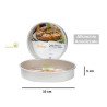 Teglia tonda liscia per torta americana in alluminio anodizzato alta 5 cm e diametro da 10 cm da Decora