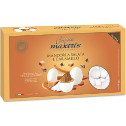 Maxtris Mandorla Salata e Caramello, confetti bianchi da 1 Kg