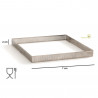 Anello micro-forato quadrato in acciaio inox, fascia di lato 7 cm da Decora, per crostatine basse Anello micro-forato quadrato in acciaio inox, fascia di lato 7 cm da Decora, per crostatine basse