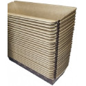 20 Stampi plum-cake in carta forno da 26x6,5xh5,5 cm per torte da 500 g