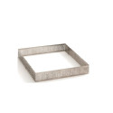 Anello Quadrato Microforato Decora per Crostatine e Basi di Frolla – 7×7/10×10 cm, H2/3,5 cm