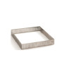 Anello micro-forato quadrato in acciaio inox, fascia di lato 7 cm da Decora, per crostatine basse Anello micro-forato quadrato in acciaio inox, fascia di lato 7 cm da Decora, per crostatine basse