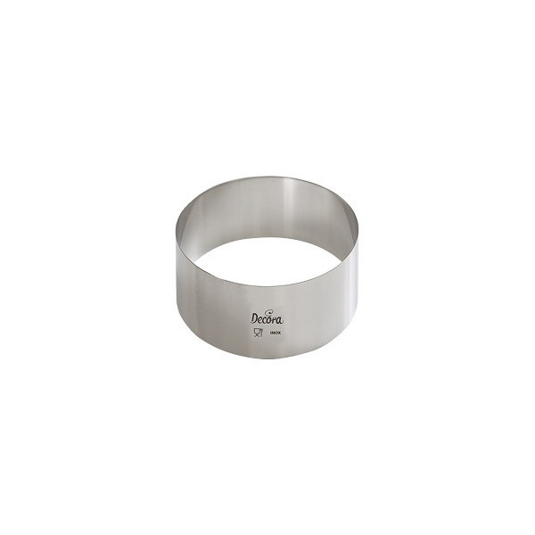 Cerchio acciaio inox o sagoma cerchio altezza 4,5 cm diametro 5 cm