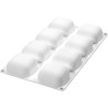 Stampo Gem 100 ml o Gemma da 6 cm in silicone bianco di Silikomart Stampo Gem 100 ml o Gemma da 6 cm in silicone bianco di Silikomart
