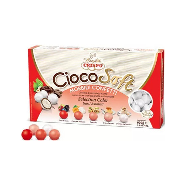 CiocoSoft Selection Color Rossi Crispo Confetti di Cioccolato Cremoso 900 g