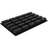Stampo Sessantaquaranta Righe per 25 tortine rigate da 10 x 4,8 x h 4 cm in silicone SQ085 da Silikomart Stampo Sessantaquaranta Righe per 25 tortine rigate da 10 x 4,8 x h 4 cm in silicone SQ085 da Silikomart