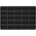 Stampo Righe per 25 tortine rigate da 10 x 4,8 x h 4 cm in teglia Sessantaquaranta di silicone SQ085 da Silikomart