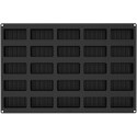 Stampo Righe per 25 tortine rigate da 10 x 4,8 x h 4 cm in teglia Sessantaquaranta di silicone SQ085 da Silikomart