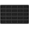 Stampo Righe per 25 tortine rigate da 10 x 4,8 x h 4 cm in teglia Sessantaquaranta di silicone SQ085 da Silikomart Stampo Righe per 25 tortine rigate da 10 x 4,8 x h 4 cm in teglia Sessantaquaranta di silicone SQ085 da Silikomart