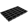 Stampo Righe per 25 tortine rigate da 10 x 4,8 x h 4 cm in teglia Sessantaquaranta di silicone SQ085 da Silikomart