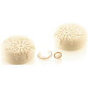 Stampo Mini Neve in silicone per tortine o dolci monoporzioni di diametro 7 cm da Silikomart