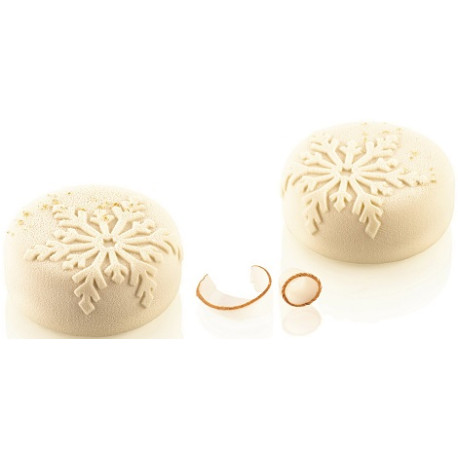 Stampo Mini Neve in silicone per tortine o dolci monoporzioni di diametro 7 cm da Silikomart