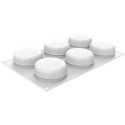 Stampo Mini Neve in silicone per tortine o dolci monoporzioni di diametro 7 cm da Silikomart