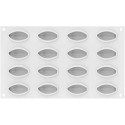 Stampo Chicco di Cacao XS 14, stampo in silicone bianco per 16 chicchi di cacao mini da Silikomart