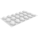 Stampo Madeleine XS 13 ml in silicone bianco da Silikomart per 18 maddalene da 4,4 cm