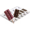 Stampi gelato Chocostick da Silikomart: 2 stampi silicone + 1 Vassoio 30x40 cm + 50 bastoncini Stecco in legno di faggio