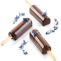 Mini Pick03 Silikomart – Stampo in Silicone per Mini Gelati su Stecco e Cioccolatini | Cilindri 6×2×1,8cm | Set 2 Pz + Vassoio