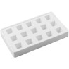 Silikomart Mini Kube01 – Stampo in Silicone per Mini Gelati su Stecco e Cioccolatini | Cubo 2×2×2cm | Set 2 Pz + Vassoio