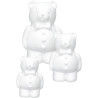 Da 18 a 26 cm Orso Maggiordomo in polistirolo con papillon e tre bottoni Da 18 a 26 cm Orso Maggiordomo in polistirolo con papillon e tre bottoni