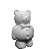 Orso Maggiordomo in polistirolo con papillon e tre bottoni alto 18 cm Orso Maggiordomo in polistirolo con papillon e tre bottoni alto 18 cm