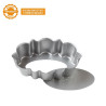Formina Crostata Ovale con Fondo Mobile 7,5 x 11,5 cm h 3 cm in metallo antiaderente di alta qualità da Decora