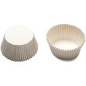 Pirottini Mini Bonbon bianchi in carta forno per confetti diametro 2 cm altezza 1,5 cm