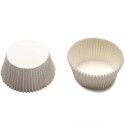Set di 1000 pirottini mini bon bon in carta forno bianca di ø2xh1,5 cm, ideale per presentare singoli confetti