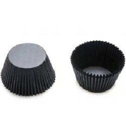 1000 Pirottini Mini Bonbon neri in carta forno per confetti diametro 2 cm altezza 1,4 cm