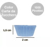 1000 Pirottini Mini Bon Bon color carta da zucchero in carta diametro 2 cm altezza 1,5 cm, Ideali portaconfetti singoli