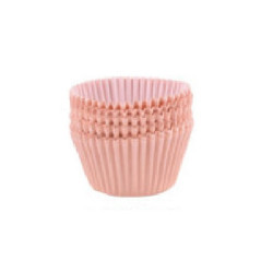 1000 Pirottini mini bon bon in carta forno color pesca di ø2xh1,5 cm