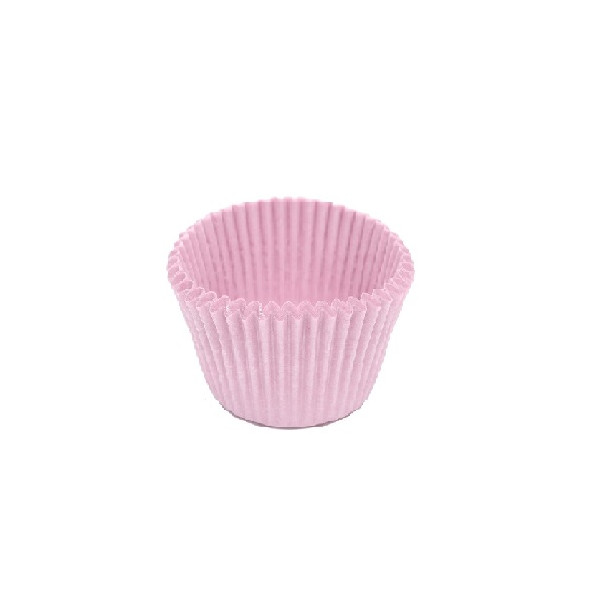 1000 Pirottini mini bon bon in carta forno color rosa cipria di ø2xh1,5 cm