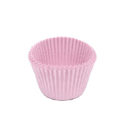 1000 Pirottini mini bon bon in carta forno color rosa cipria di ø2xh1,5 cm