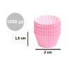 1000 Pirottini Mini Bon Bon rosa corallo in carta forno diametro 2 cm altezza 1,5 cm 1000 Pirottini Mini Bon Bon rosa corallo in carta forno diametro 2 cm altezza 1,5 cm