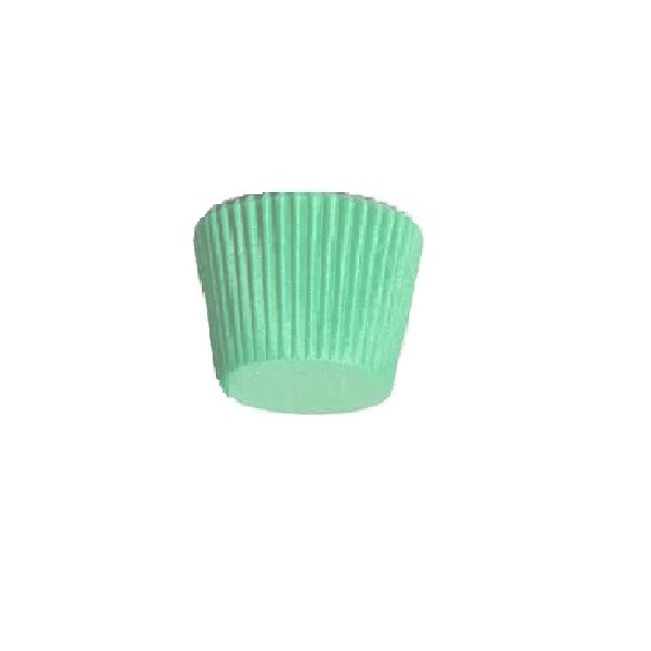 1000 Pirottini Mini Bon Bon color verde salvia in carta forno di alta qualità diametro 2 cm altezza 1,5 cm