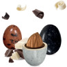 Confetti Maxtris Le Pietre del Vesuvio da 1 Kg: confetti ciocomandorla colorati con cioccolato fondente e bianco Confetti Maxtris Le Pietre del Vesuvio da 1 Kg: confetti ciocomandorla colorati con cioccolato fondente e bianco