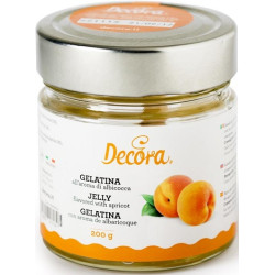 Gelatina aroma albicocche 200 g da Decora per guarnire e lucidare babà e dolci