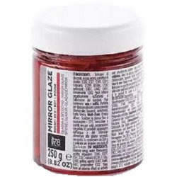Gelatina rossa per glasse a specchio di Silikomart Mirror red glaze da 250 g