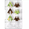 Stampo Cioccolato Abete di Natale ad incastro in policarbonato da Decora Stampo Cioccolato Abete di Natale ad incastro in policarbonato da Decora