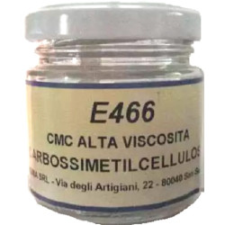 E466 CMC in polvere ad alta viscosità - carbossimetilcellulosa in barattolo da 40 g di Madma