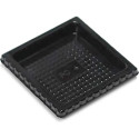 100 Vassoi riutilizzabili 58x58 mm Silikomart piattini quadrati in plastica nera