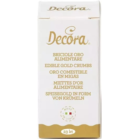 0,125 g oro alimentare in briciole 23 carati da Decora 0,125 g oro alimentare in briciole 23 carati da Decora