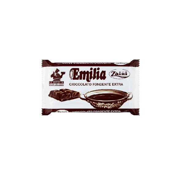 Blocchetto Cioccolato Zaini Emilia extra Fondente da 200 g