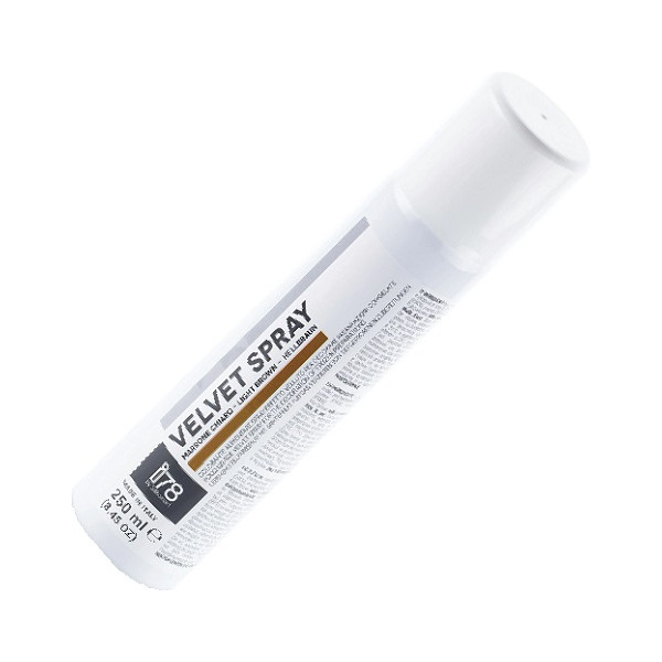 Velvet Spray Light Brown: 250 ml di colorante alimentare spray oro vellutato, Linea I78 da Silikomart
