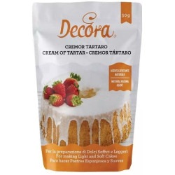 Cremor tartaro o Cremore di tartaro in busta da 50 g di Decora