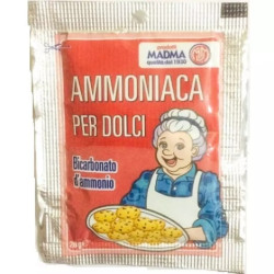 Ammoniaca per dolci: ammoniaca lievitante in polvere da Madma in bustine da 20 g