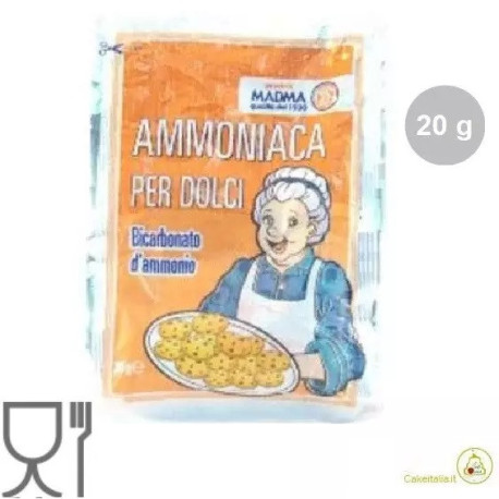 Ammoniaca per dolci in bustine da 20 g |Cakeitalia additivi e lieviti